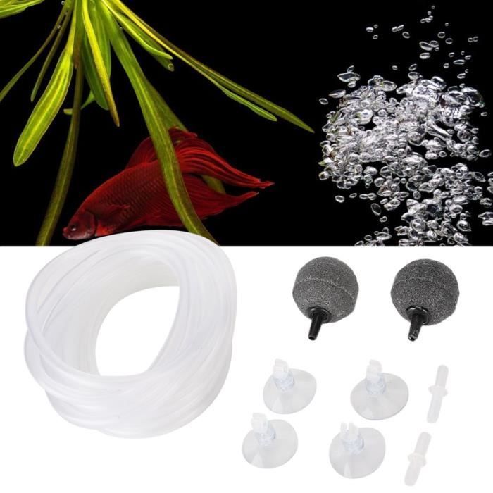 Air Pump Accessory Kit - Aquarium - Tubing, Bubble Stone, Suction Cups - Plastic - 100% Brand New