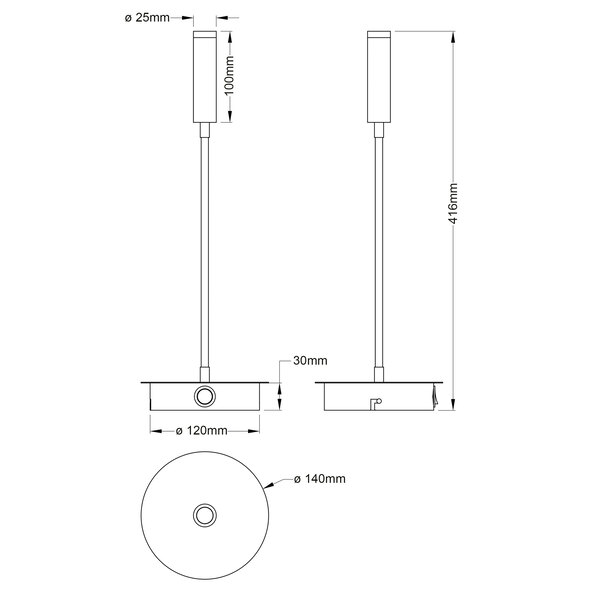 LED-Wandstrahler Jutta
