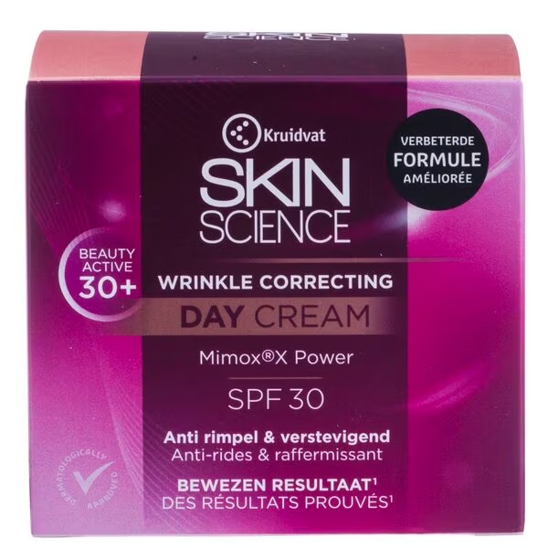 Kruidvat Skin Science Dnevna krema protiv starenja SPF30 za korekciju bora 30+<br>50ml