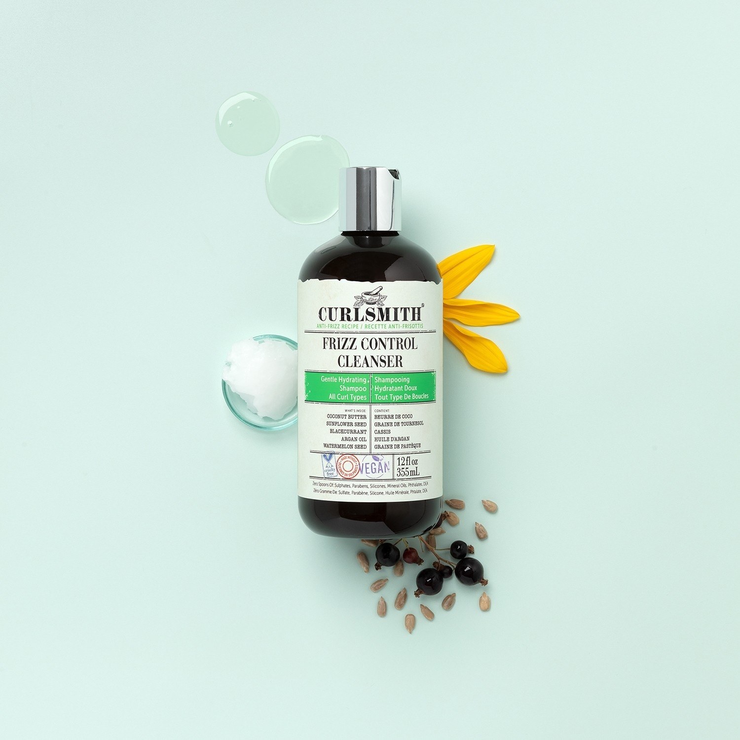 Curlsmith šampón proti krepovateniu - 355 ml
