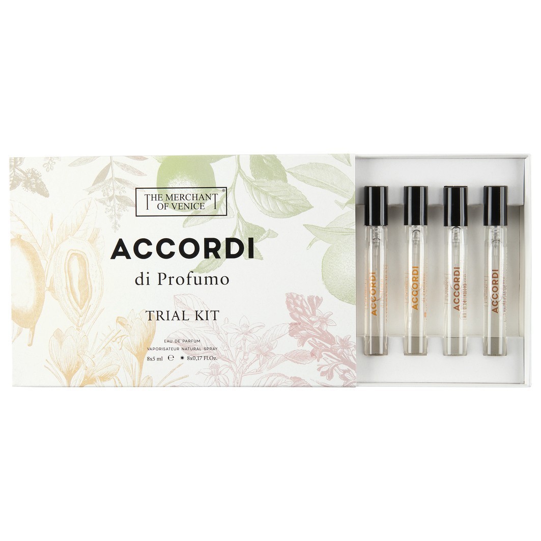 DER HÄNDLER VON VENEDIG Smaržu komplekts Accordi di Profumo Trial komplekts, 8 x 5 ml - 1 gab.