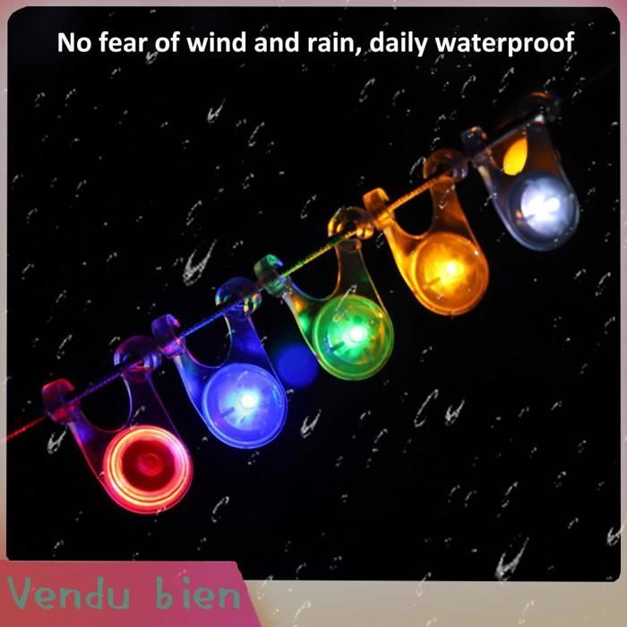 Garosa Signal lumineux LED de sécurité 5Pcs Camping LED Signal Light Tent Canopy Decor Ambient LED sport materiel Coloré