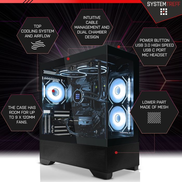PC Gamer - AMD Ryzen 7 7800X3D - Nvidia GeForce RTX 5070 TI 16Go - 32Go RAM - 1To M.2 NVMe- Windows 11 - WiFi-46