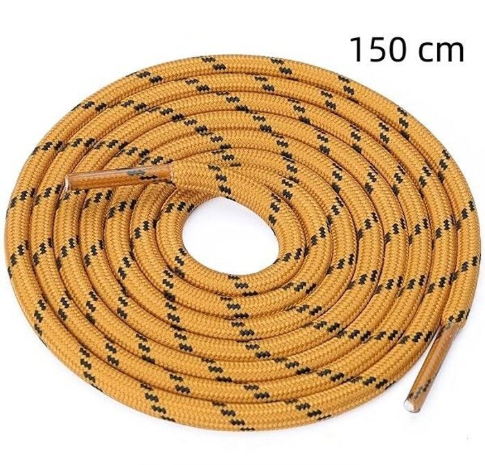 Pyöreät kengännauhat - BIGILANTUH - 150 cm - Keltaiset - Halkaisija 4 mm