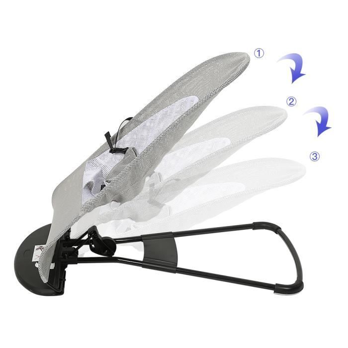 Hamaca plegable y ajustable para bebé OTBESTFJ ®, con cinturones de seguridad - 80x40x51,5cm