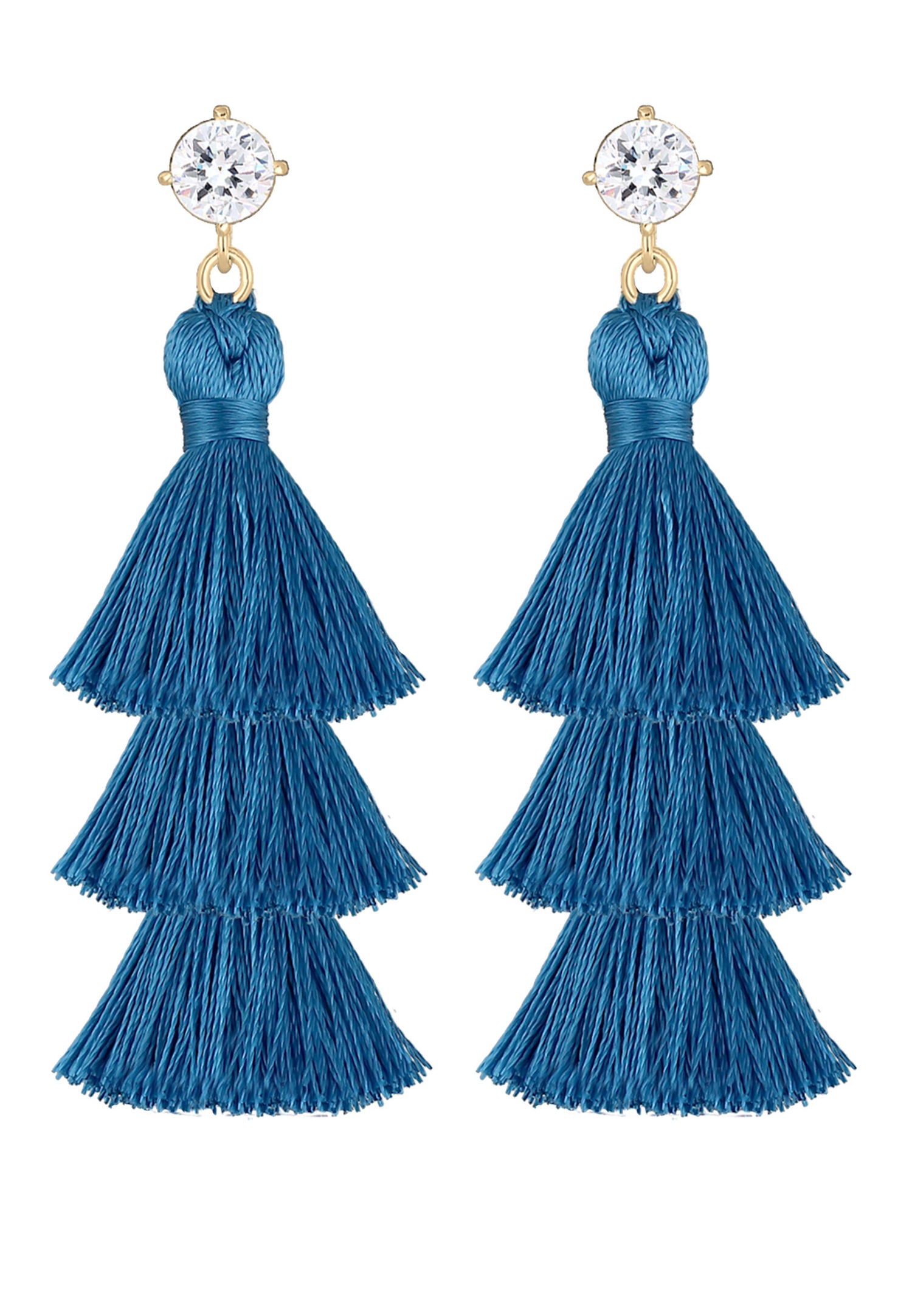 Elli Femmes Pendentif Tassel Rose au look boho avec cristaux en argent sterling 925