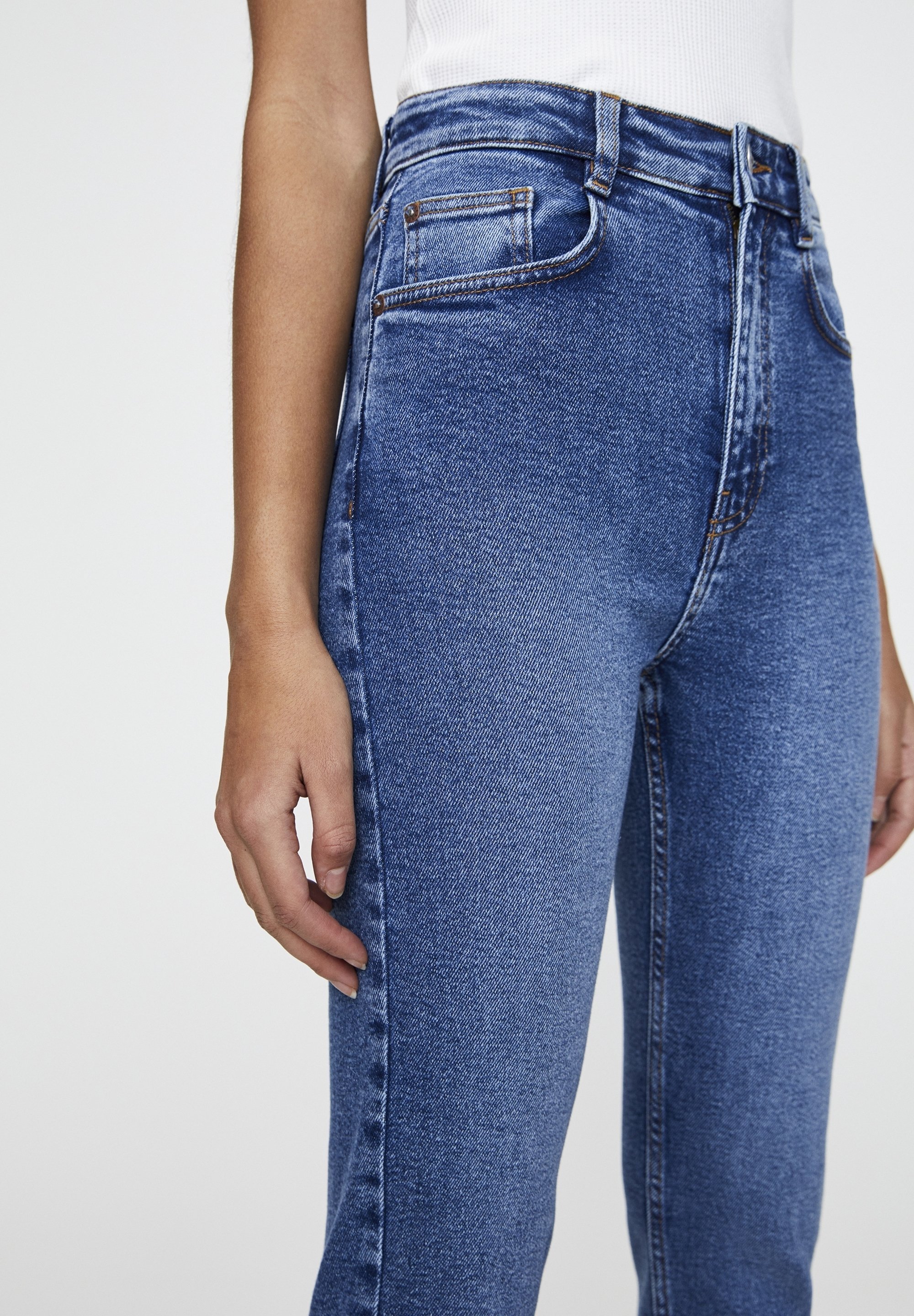 PULL&BEAR Skinny Fit Jeans - blauw