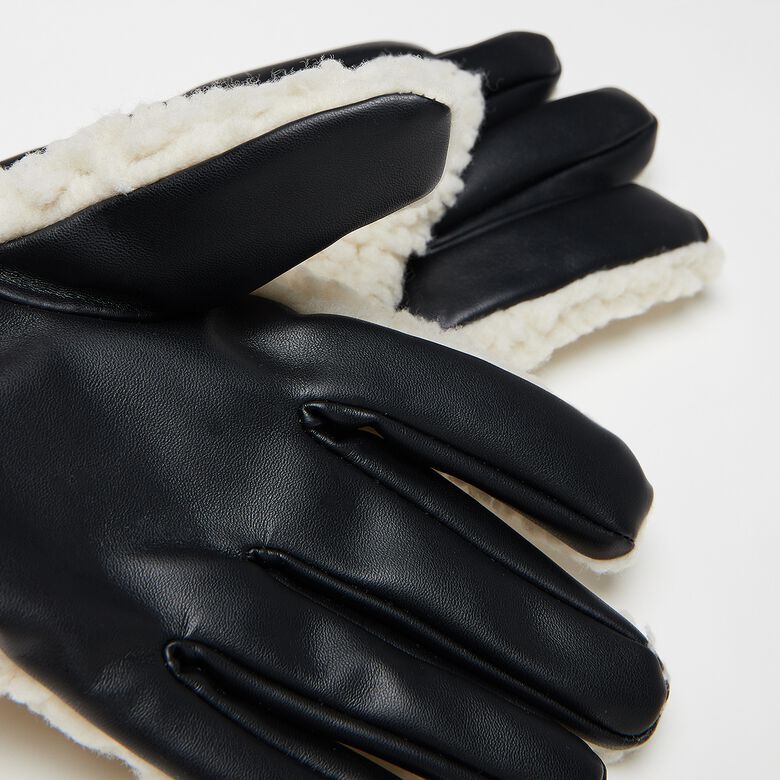 Sherpa-Handschuhe mit auffälligem Logo