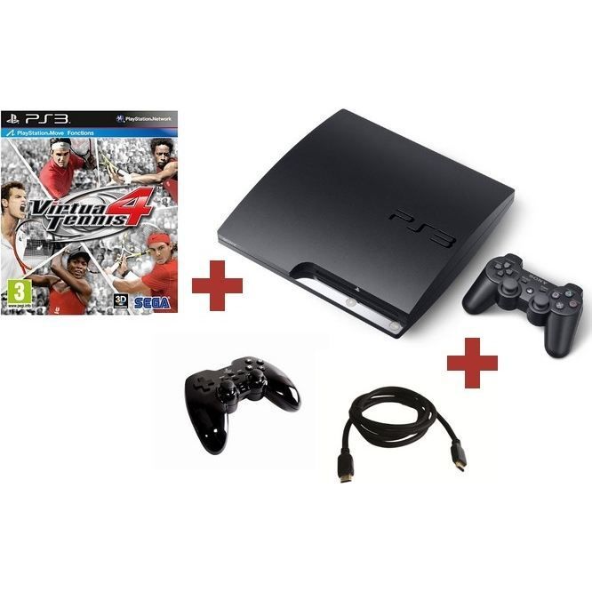 PS3 320 GB CONSOLE + CONTROLLER + VIRTUA TENNIS 4