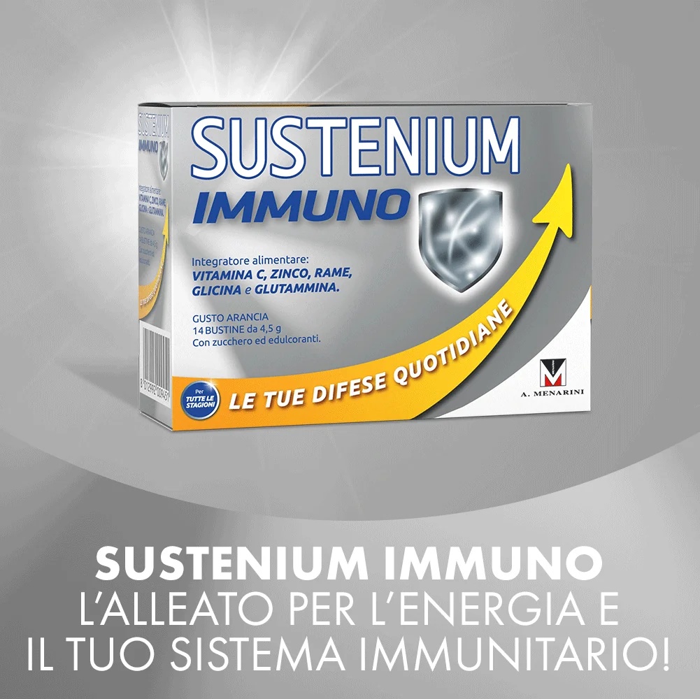 SUSTENIUM Sustenium Immuno Energy 14 sachets Voedingssupplement voor het immuunsysteem