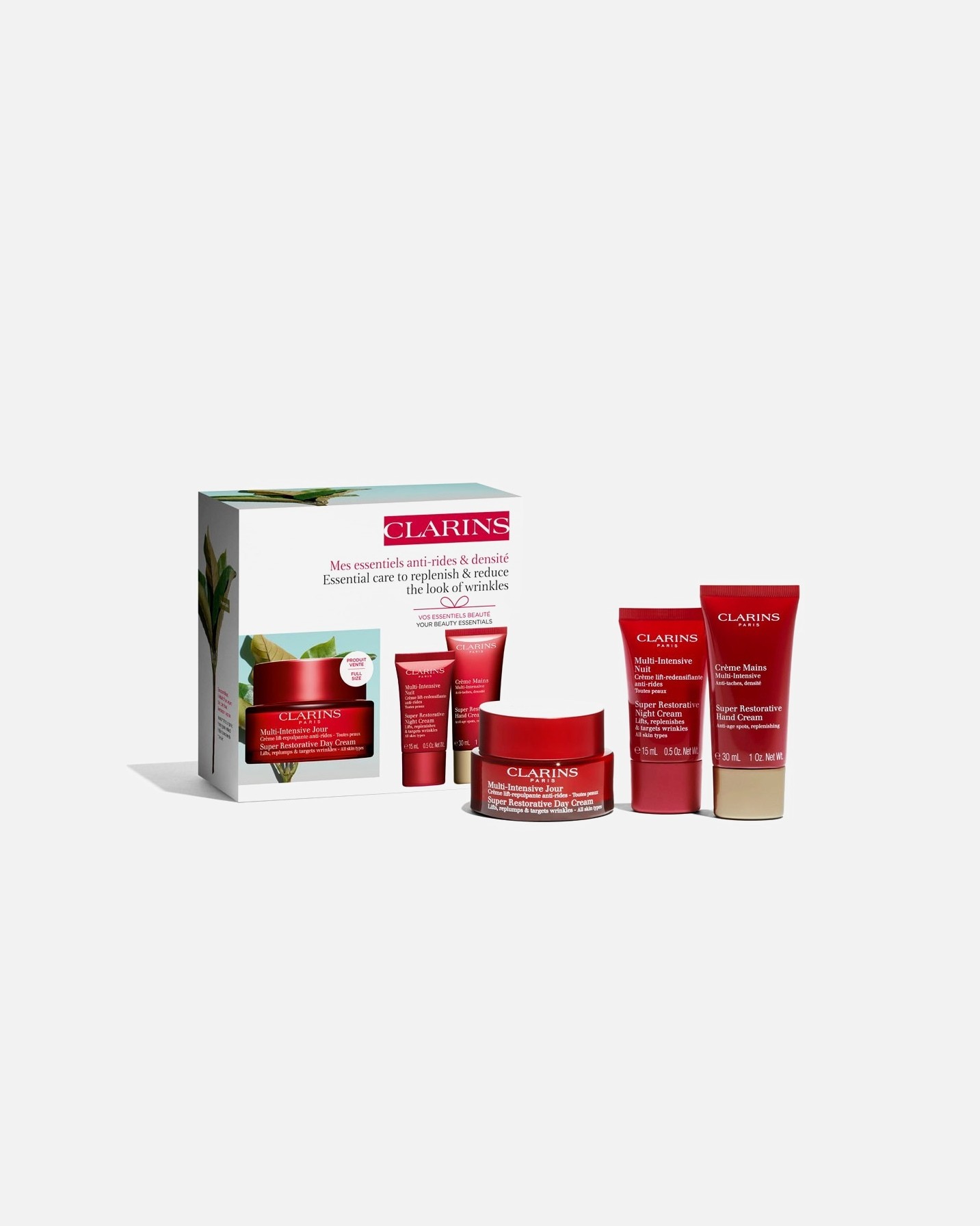 Clarins Super Regenerating Facial Care Set – Osnovna njega za regeneraciju i smanjenje bora. – 1 komad