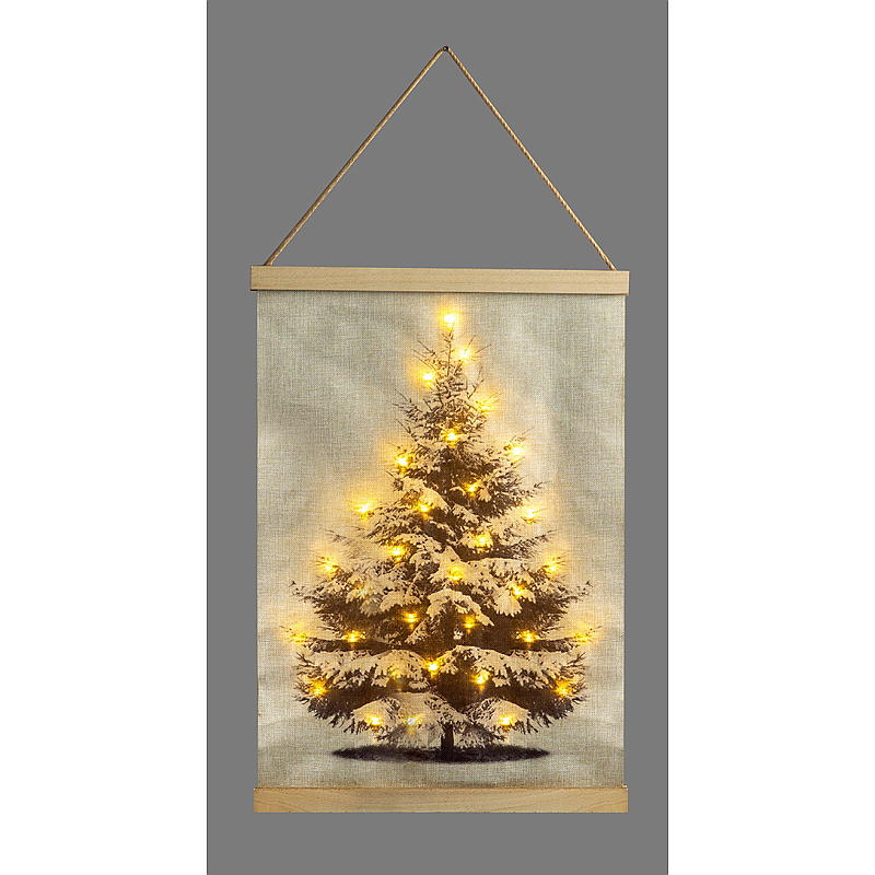 Hjem Vægdekoration 40x60 cm LED juletræ