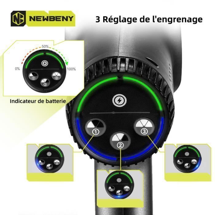 Nettoyeur haute pression sans fil - YOFIDRA - Yofidra - 50 BAR - 300W - 2x1.5Ah batteries