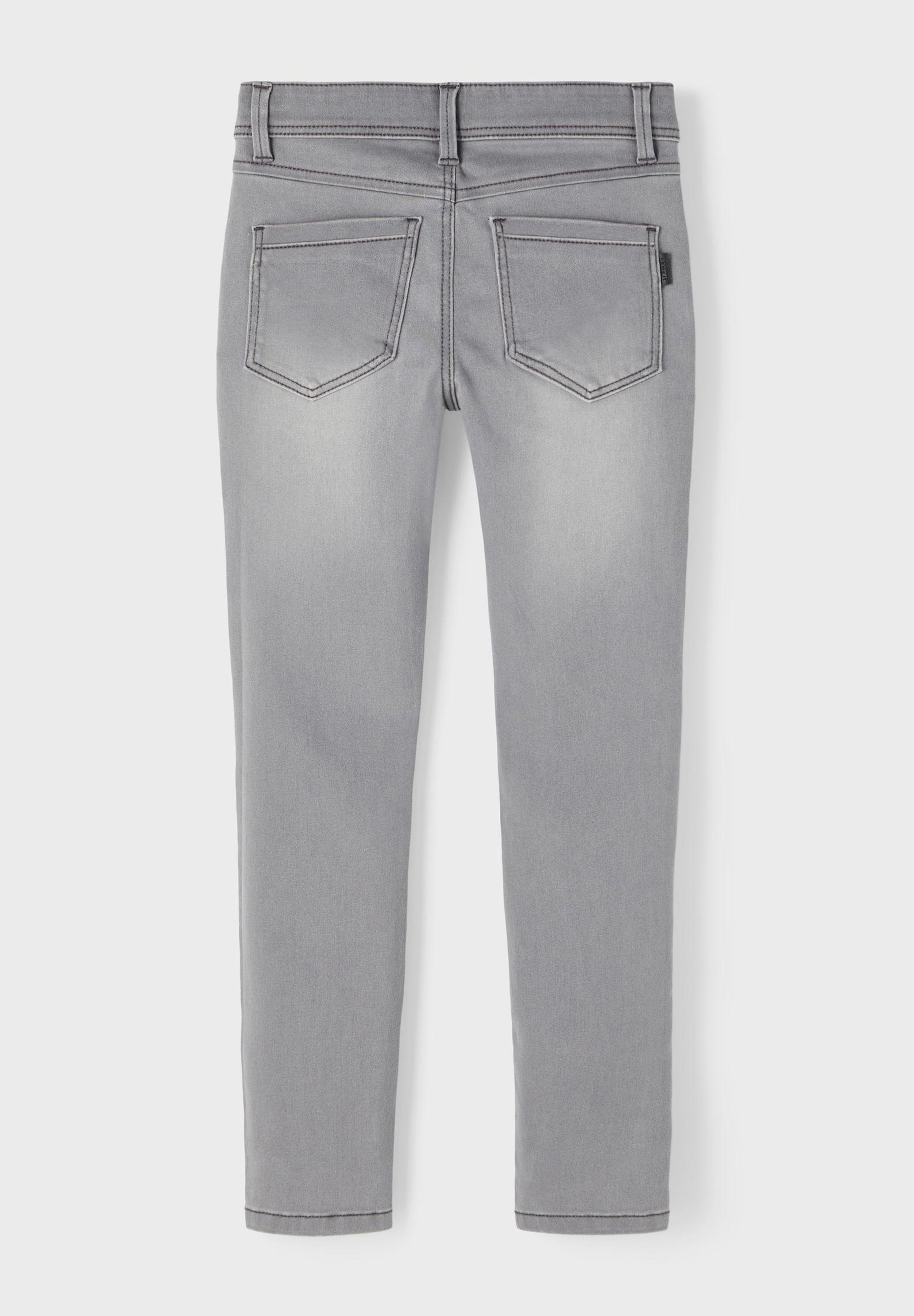Noem het NKMSILAS - Slim fit jeans - middengrijs denim