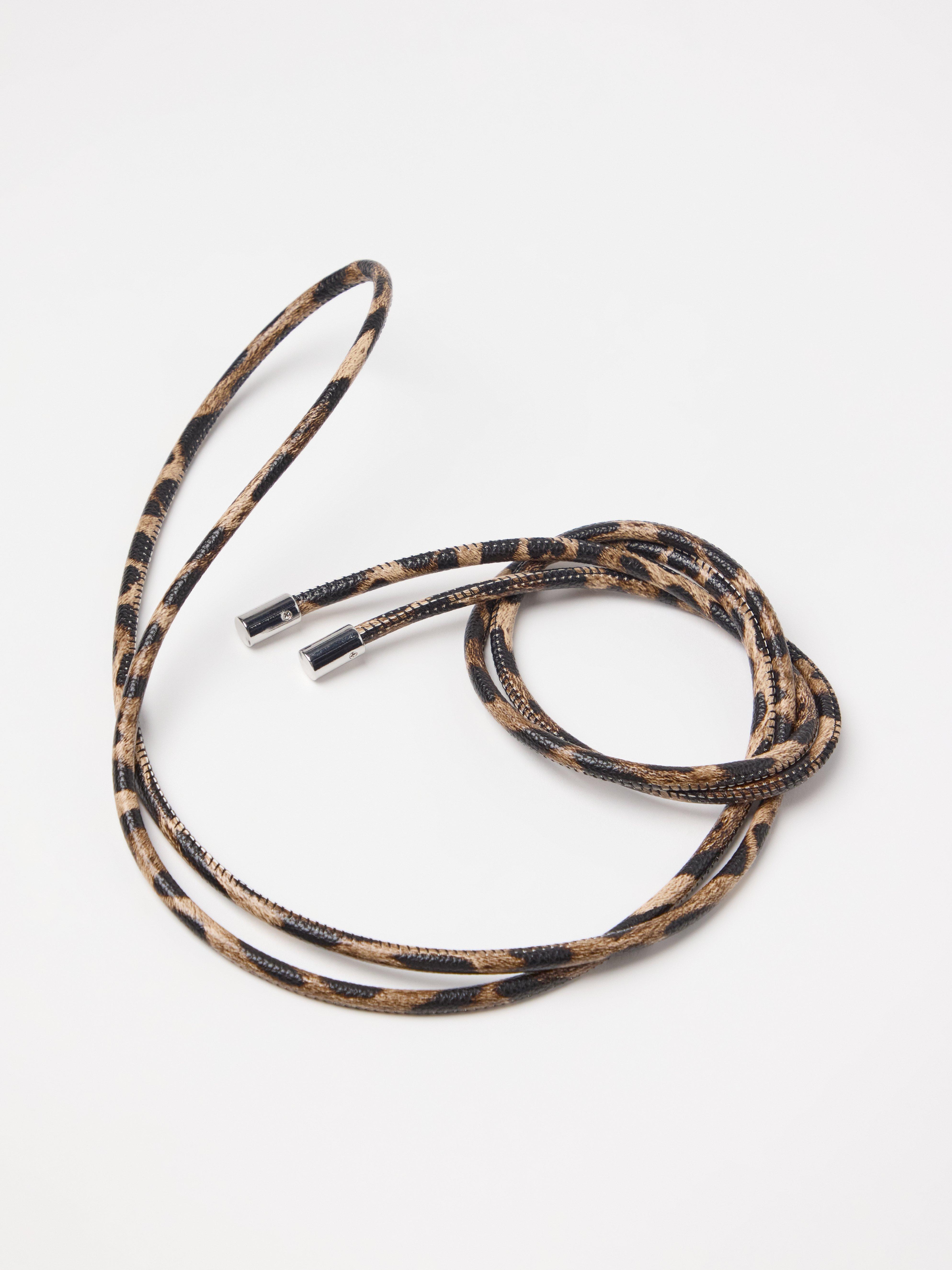 Ceinture en similicuir marron