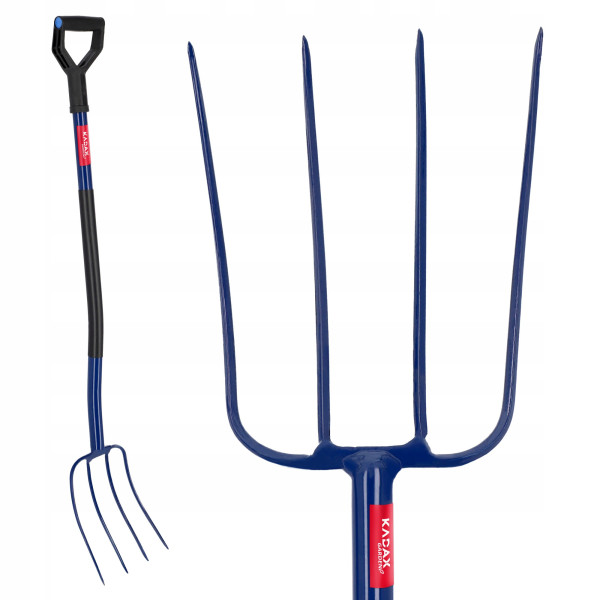 Widły Do Siana 4-Zębne Metalowy Trzonek 130 cm
