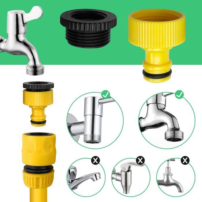 Pistola de agua a alta presión - Ulisem - Lanza ajustable - Fácil instalación - Resistente al agua
