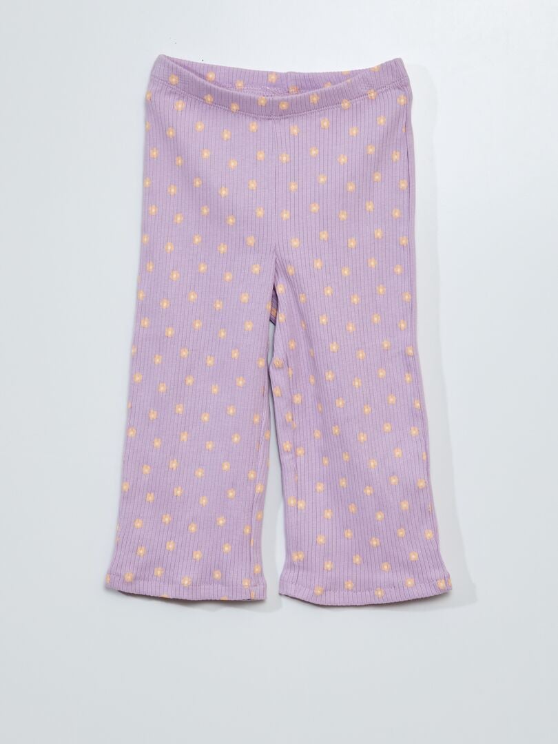Todelt pyjamassæt med sweatshirt og leggings - LILLA