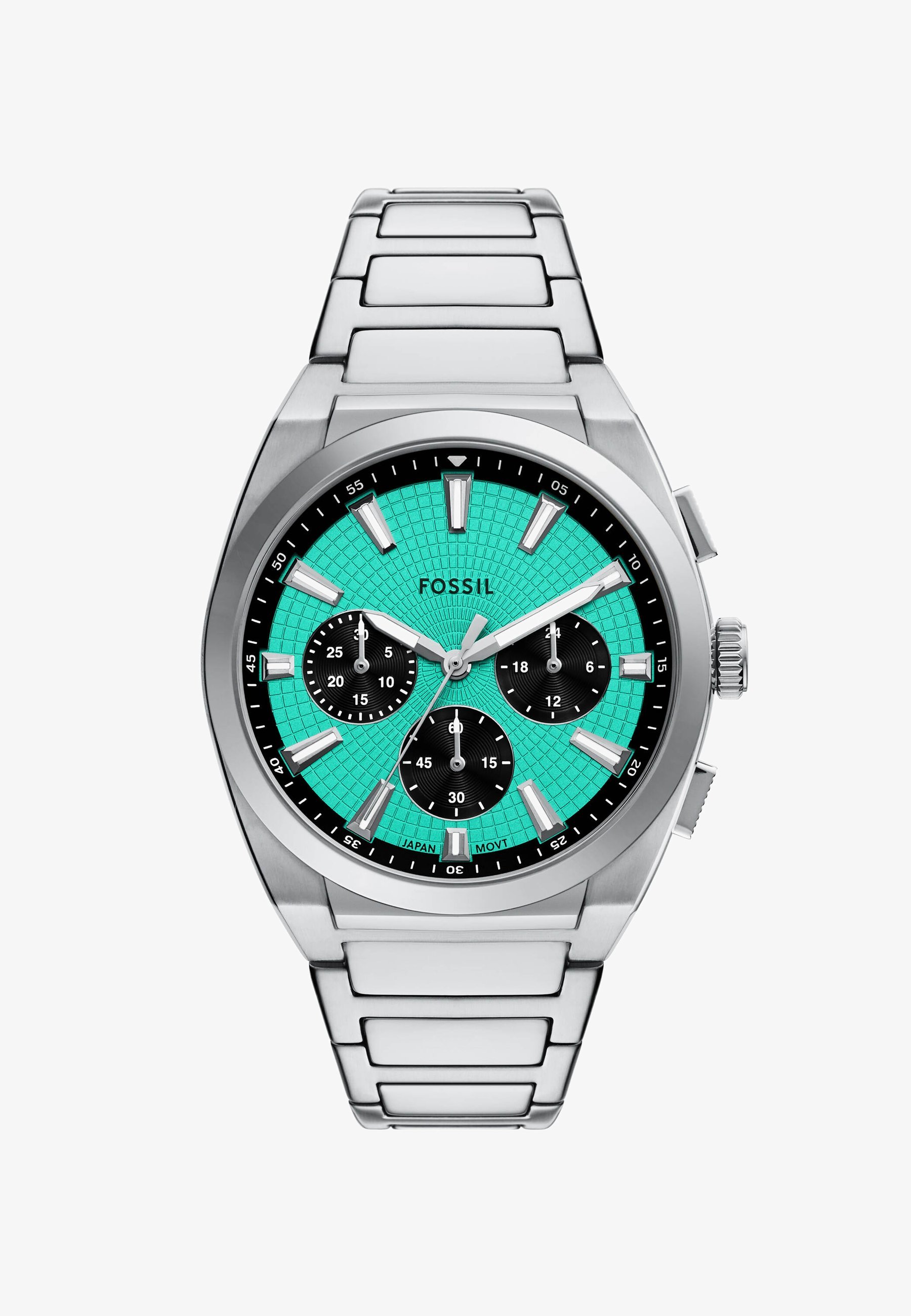 Fossil EVERETT - Montre chronographe - couleur argentée