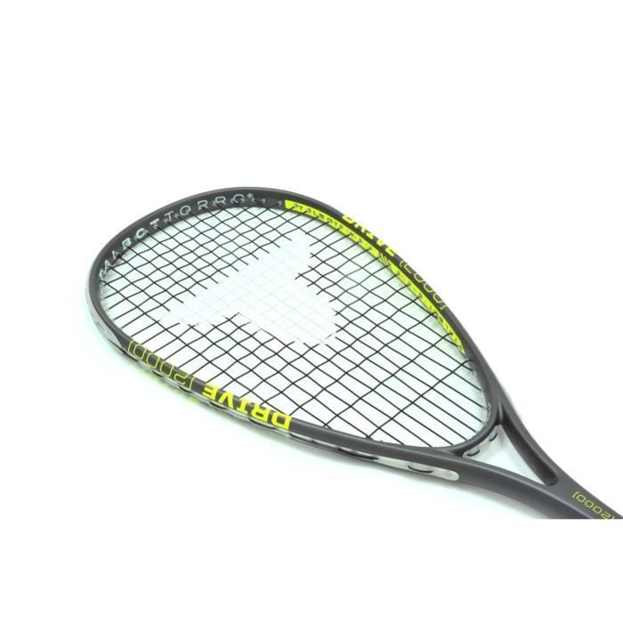 Raquette de SquashRaquette de Squash TALBOT TORRO DRIVE 2000 - Cordage US 500 - Tête 500cm² - Cadre 19mm/160g - 200g
