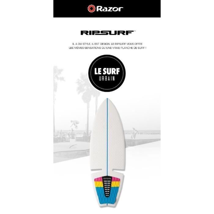 RAZOR Surfboard - RIPSURF - Skateboard White-Multicolor