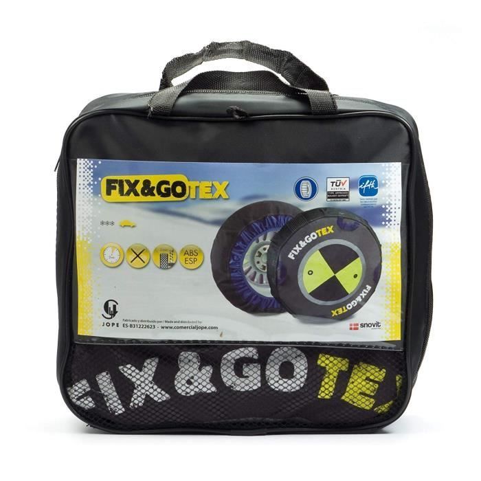 Chaines Neige Textile VL - Fix&Gotex - Réf : A - Taille A - TUV - Montage Rapide et Facile