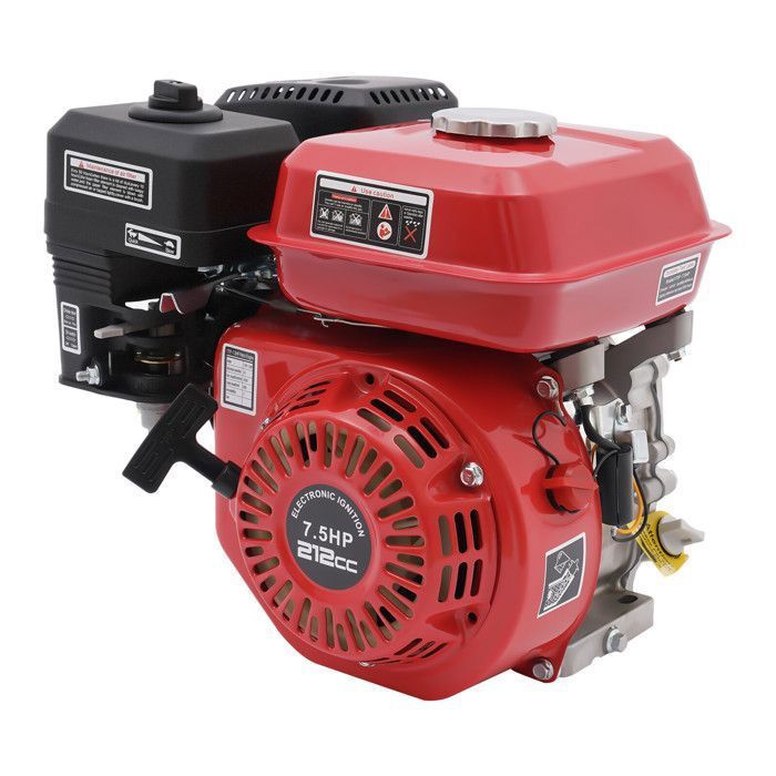 Motocultor robusto de gasolina monocilíndrico de 4 tiempos y 7,5 CV con alarma de aceite, 5,1 kW / 3600 RPM