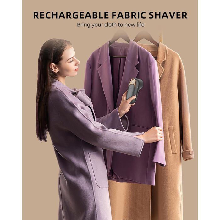 Rasoir Anti Bouloche Rechargeable avec Écran LED & 3 Vitesses,Rasoir Anti-Bouloche pour Vêtements Enlever Peluche,Bouloches et