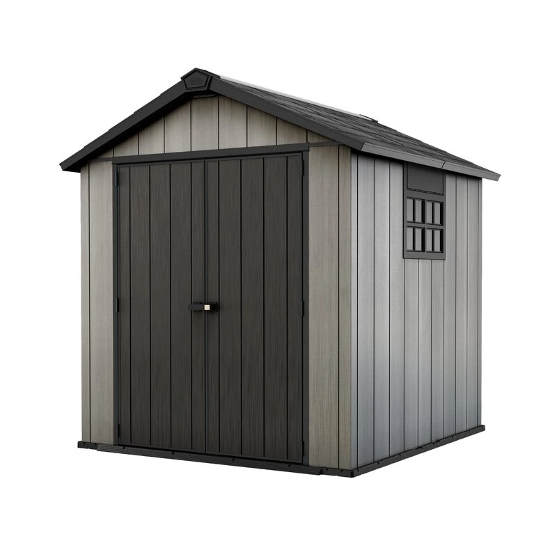 Oakland Kunststoff-Gartenschuppen, 2,3 m breit x 2,3 m tief