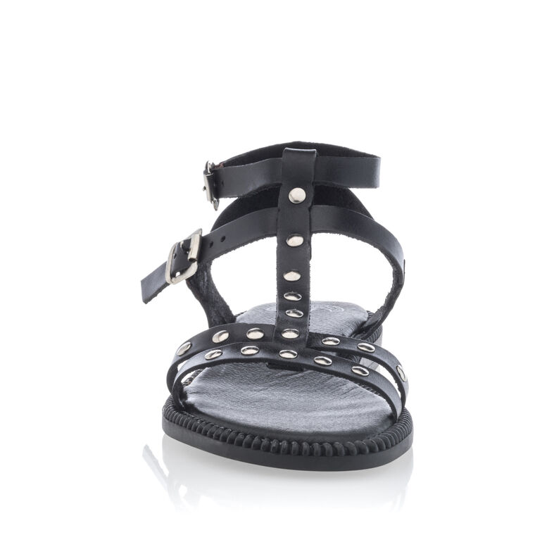 Sandalias negras para mujer / Zapatos de punta abierta