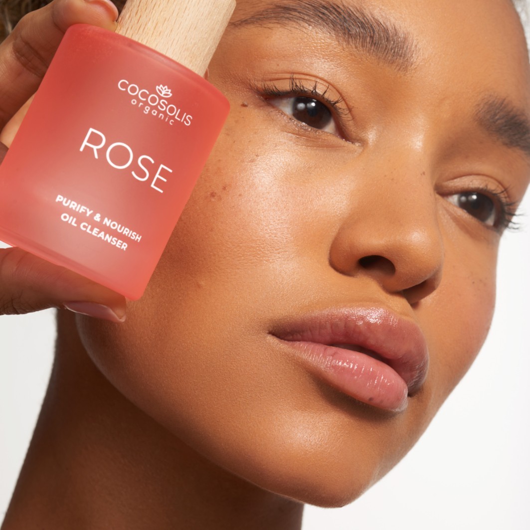 Cocosolis Huile nettoyante nourrissante à la rose