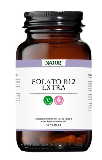 NATUR Folaat B12 Extra 30 kapslit