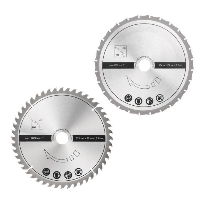 Scie à onglet radiale multimatériaux SCHEPPACH HM254CD - 254 mm - 2000 W - 2 lames carbures incluses