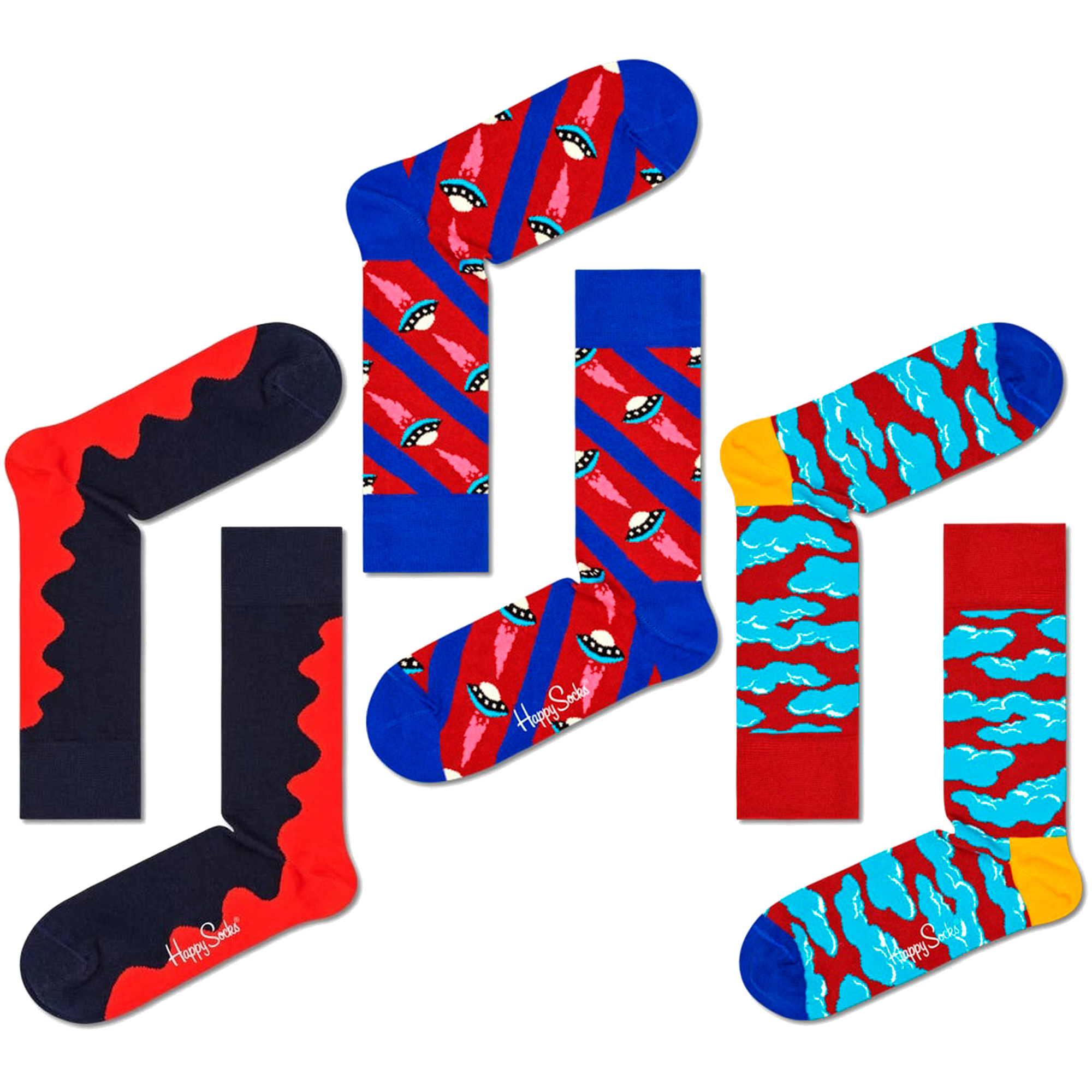 Pack 3 Pares De Calcetines Happy Socks