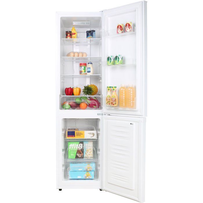 Réfrigérateur combiné-CONTINENTAL EDISON - CEFC225NFW - 225L -Total No Frost (Sans givre) - Classe E - L48,5 x P60 x H175 cm - Blanc