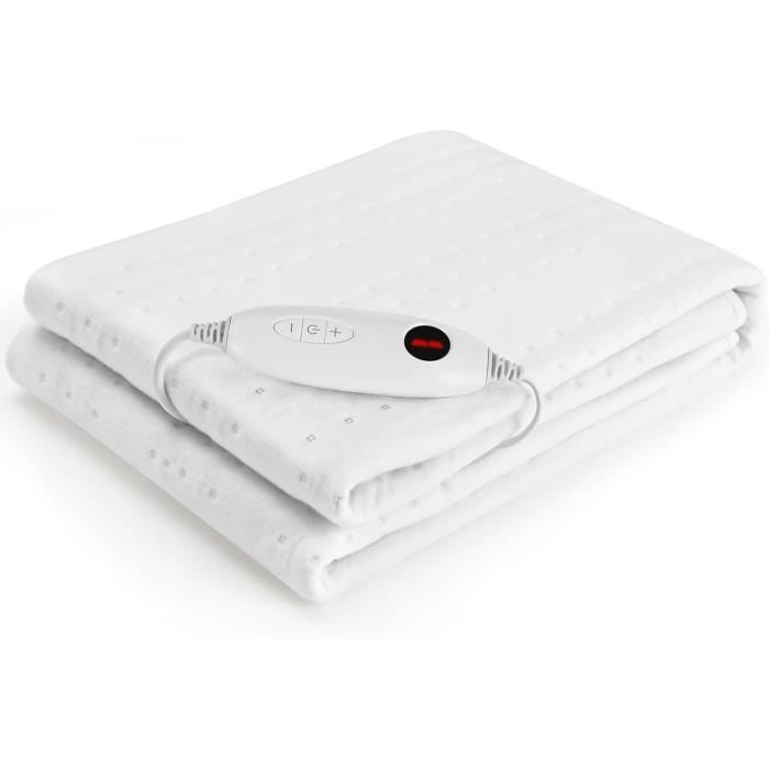 Heated Mattress Topper, Single Size, 100W, 150x80 cm, 6 Temperature Settings, Machine Washable
