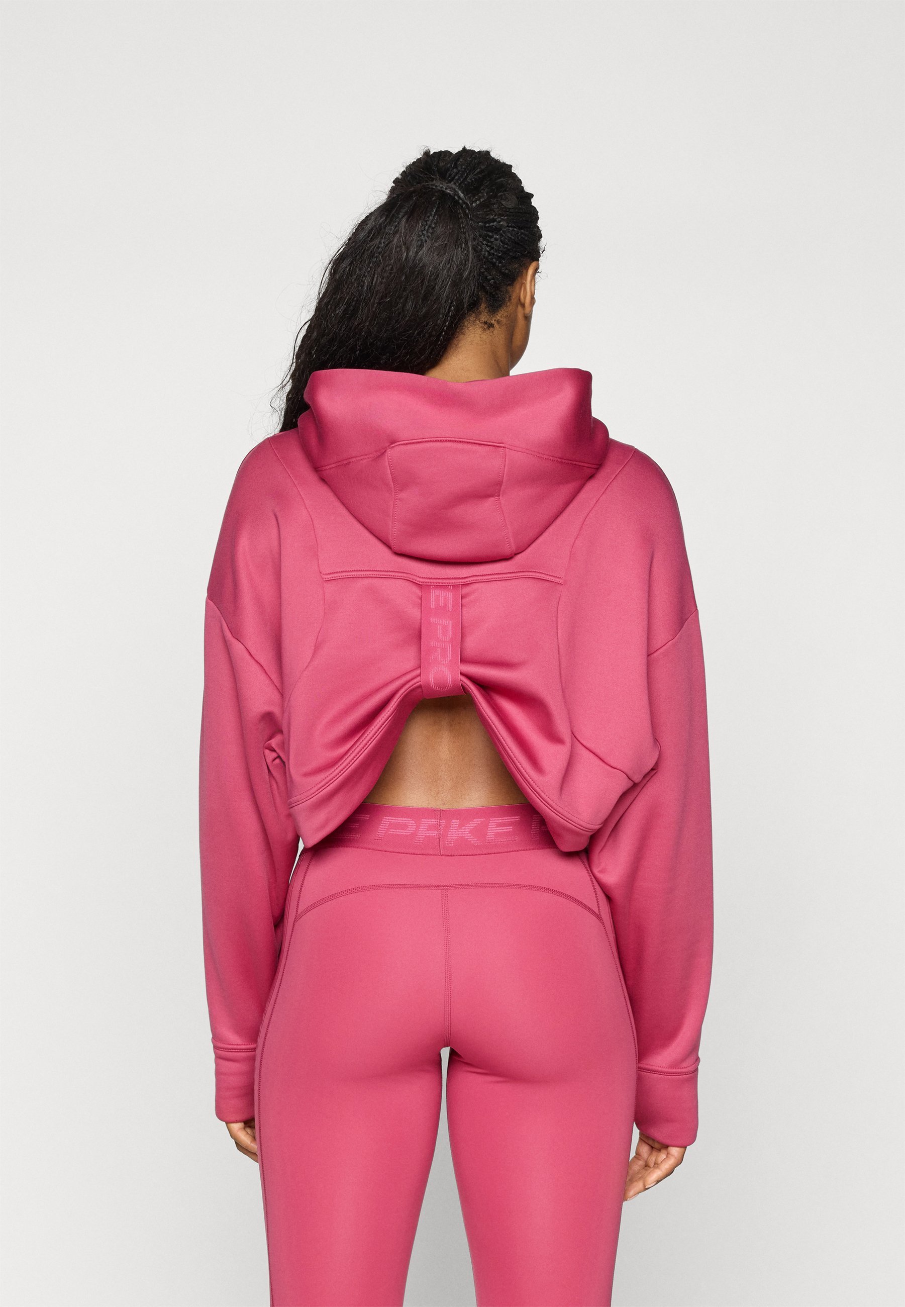 Nike Performance HOODIE - Hoodie - zoetbiet/wit