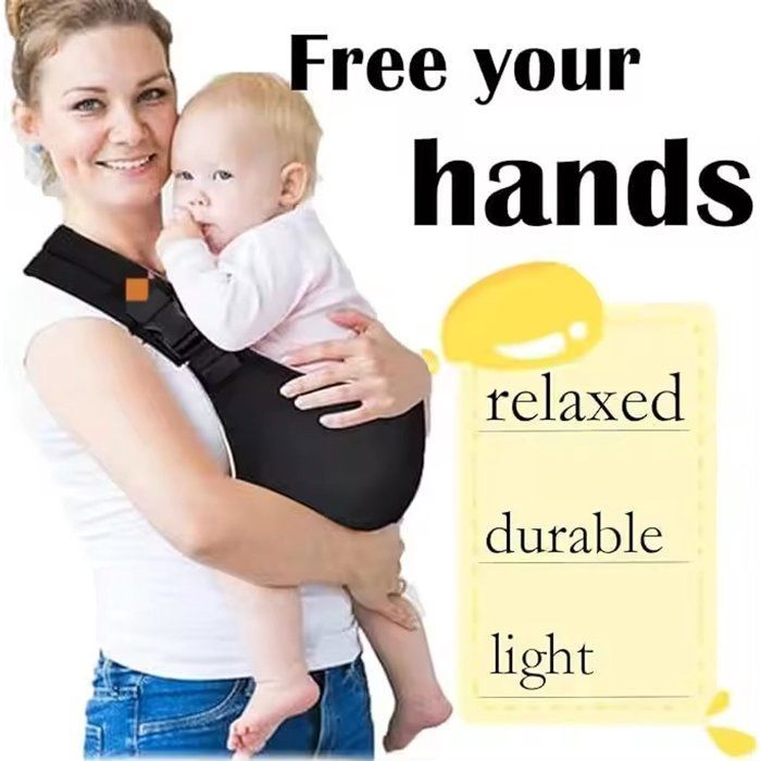 Hands-free baby carrier, soft and breathable, for toddlers from 3 to 36 months, adjustable and machine washable (Leopard)