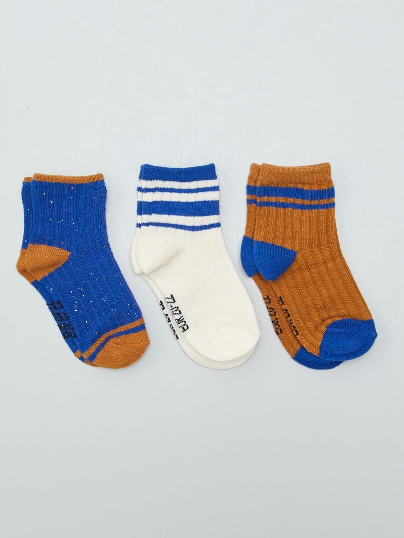 Set van 2 paar sokken - BLAUW