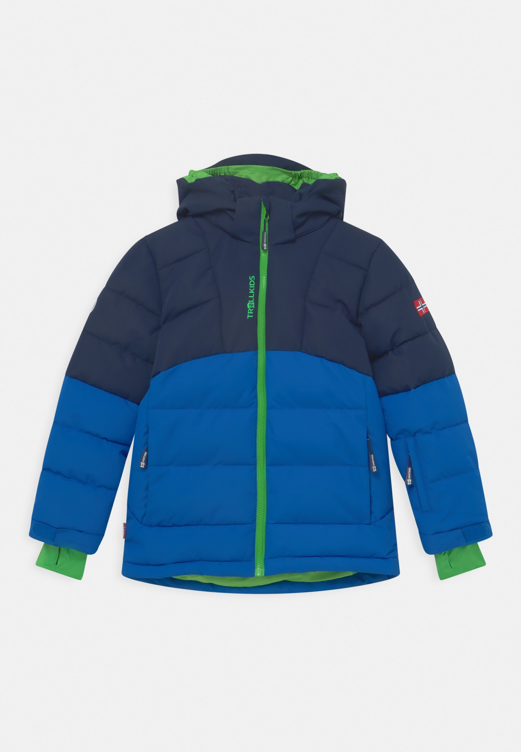 TROLLKIDS KIDS GRYLLEFJORD UNISEX - Giacca invernale - navy/medium blue/bright green
