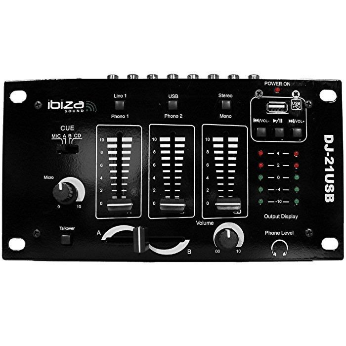 DJ-21USB 4-kanals 6-inngangsmikser + USB