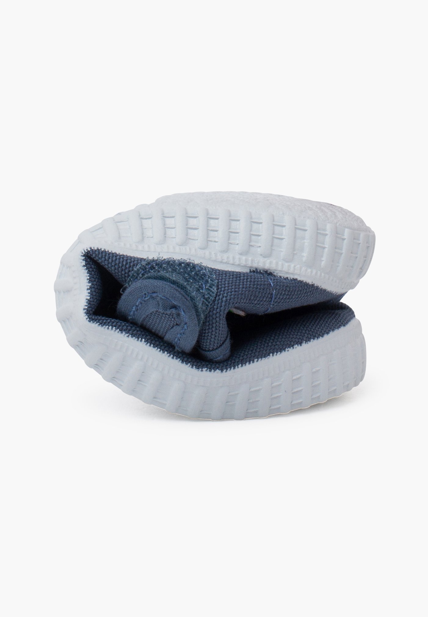 Pisamonas schoenen met klittenbandsluiting - denimblauw