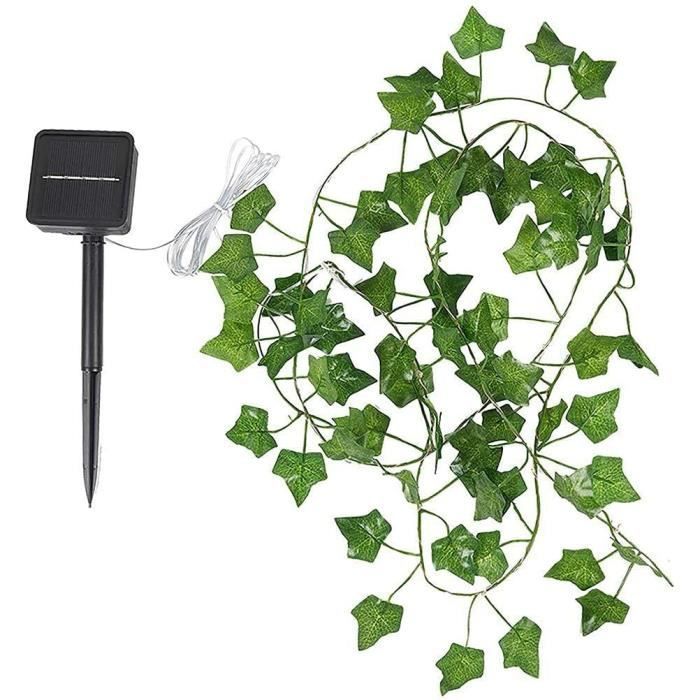 Guirnalda de luces - Alimentación solar - 10 m - 100 LED - Verde - Decoración exterior