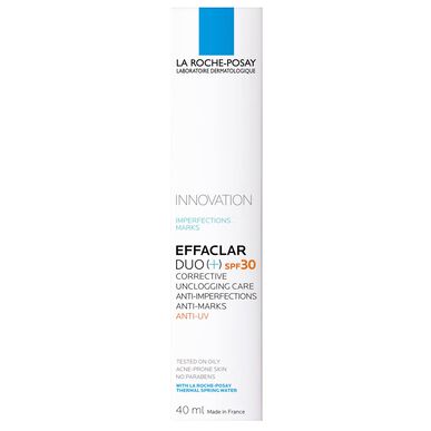 La Roche Posay Effaclar Duo Anti-Imperfections SPF 30 korekcinė priemonė nuo odos defektų su apsauga nuo UV spindulių 40 ml