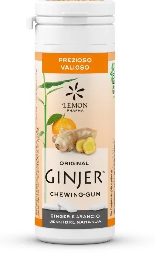 LEMON PHARMA Ginjer Kaugummi mit Zitronengeschmack 30 g