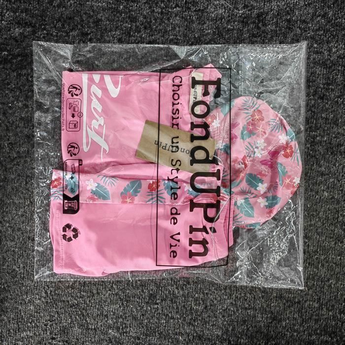 Traje de baño para niñas - Conjunto de 3 piezas - Rosa - Natación - Infantil