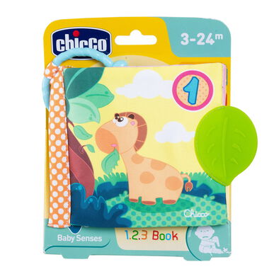 Chicco Book Baby Senses 3-24M kangaskirja kuvituksilla ja aktiviteeteilla 1 kpl 1 kpl