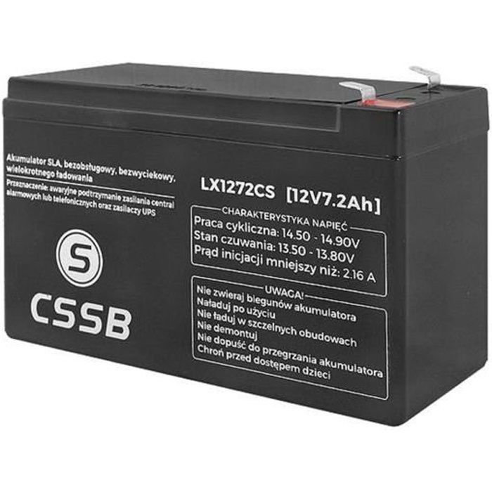 12V 7,2Ah oplaadbare, lekvrije en onderhoudsvrije gelaccu CSSB