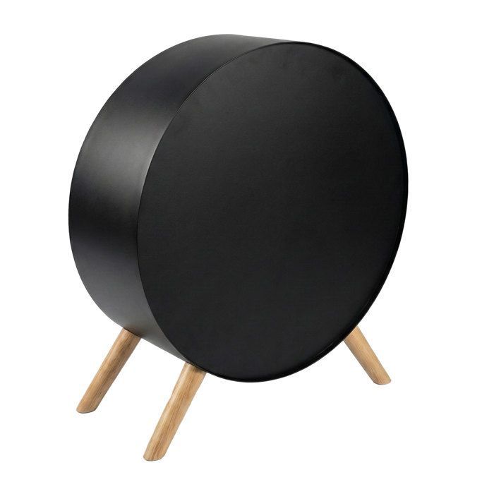 Frankystar Venere — Cheminée au bioéthanol sur pied 60×72×30 cm, brûleur inox 1 L, 2000 W, noir