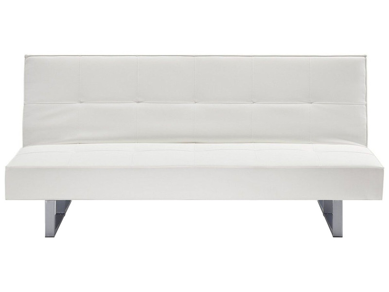Sofa kanapa rozkładana ekoskóra biała
